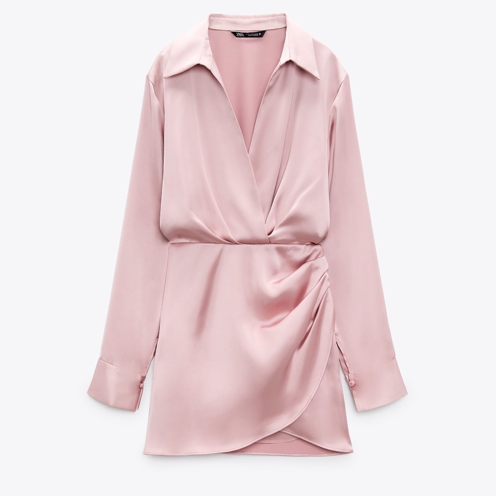 ZARA Satin Effect Dress -NEW